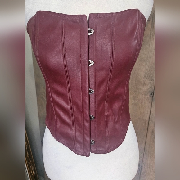 Urban Outfitters Burgundy Corset Top - Picture 8 of 14